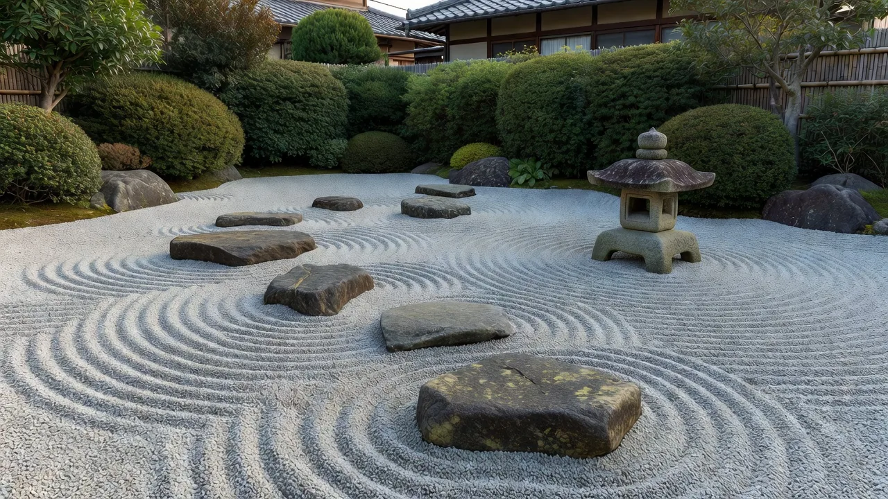 砂利・飛び石エリア