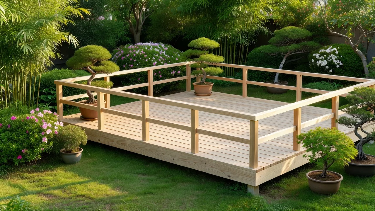 木製デッキ